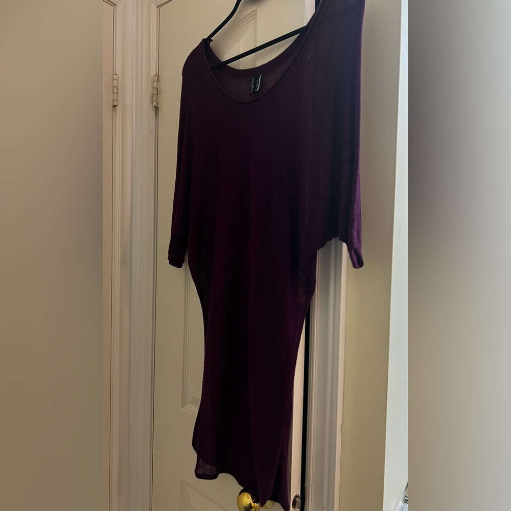Guess by Marciano Deep Purple Knit Tunic Top